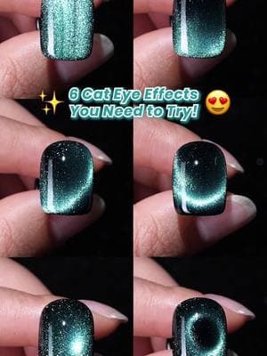 6 Cat Eye Effects You Can't Miss!💖 Can't take your eyes of these!👀 ✨Using Beetles 36 Colors Cat Eye Gel Nail Polish Set #beetlesgelpolish #shopvideocarnival #cateyenails #nails #nailhack #nailtutorial #nailinspo 