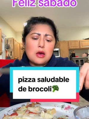 desayunando una pizza de brócoli🥦#saludable#pizza#comerbien#desayuno#food#viral#paratifyp