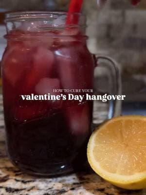 Valentine’s Day got a little too sweet? Wake up feeling brand new with my 5-ingredient hangover cure – a simple, all-natural hydration booster to reset your body after those cocktails & chocolates! This quick detox drink is packed with anti-inflammatory benefits, electrolytes, and natural sweetness to bounce back fast: ✨ Organic Tart Cherry Juice – fights inflammation & supports recovery 🥥 100% Coconut Water – ultimate hydration 🧂 Celtic Salt – replenishes minerals 🍋 Fresh Lemon – alkalizes & boosts vitamin C 🍯 Raw Clover Honey – natural energy & gut-friendly Mix it up & sip your way back to life! Tag your bestie who needs this today! #HangoverCure #PostValentinesReset #HydrationHack #FoodContentCreator #NaturalRemedies #DetoxDrink #5IngredientFix #HealthyMorningRoutine #FoodieTips #EasyRecipes #WellnessDrink #FeelGoodFood #ContentCreatorLife #FoodieReels #SipSipHooray #NaturalHealing  You need a hangover cure or nah?💘