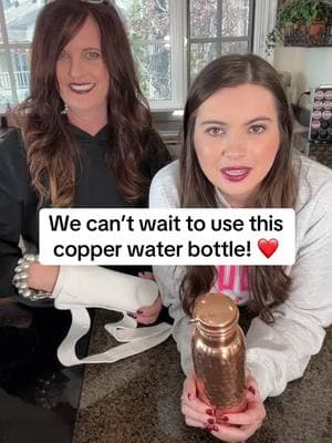 Copper has so many benefits! 😁 #copperwaterbottle #copper #copperbottle #mom #waterbottle #daughter #tiktokshopping #momanddaughter 