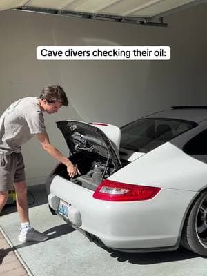 Tight squeeze #cavedivers #porsche #cars 