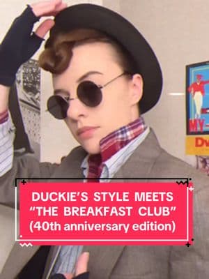Happy 40th anniversary to “The Breakfast Club” which was released on this day in 1985! 🧠🥇🎨👑🔥😎✊ In honor of this milestone, I’m reposting one of my most favorite style mashups which combines Duckie’s Teddy Boy aesthetic with characters from “The Breakfast Club.” Which volcanic ensemble is your favorite? Also, who’s your favorite TBC character and what’s your favorite line from the movie? #duckie #duckiedale #thebreakfastclub #prettyinpink #johnhughes #80s #80saesthetic #80sfashion #thrifted #teddyboy #fashion #style #mashup #joncryer #mollyringwald #allysheedy #juddnelson #emilioestevez #anthonymichaelhall #bratpack #alwaysaduckman #zeekcrew 