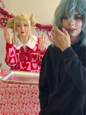 pre-filming shenanigans BLUD MACARONS IS OUT NYEOW 🗣️‼️@PaoPao @skelestan @💫 Aster 💫 #cosplay #mhacosplay #togahimiko #togahimikocosplay #togacosplay #shigarakitomura #shigarakicosplay #dabi #dabicosplay #bnhacosplay #bnha #leagueofvillains #leagueofvillainscosplay