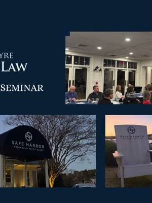 A big thank you to everyone who joined us at our recent Estate Planning Seminar at Safe Harbor Peninsula Yacht Club! 🌊✨ Presented by Attorney Samantha Gordon, it was an informative session on securing your future and protecting your legacy. 🛡️📚 If you missed it, don’t worry – head over to mcelderlaw.com/events to stay updated on upcoming seminars and reserve your spot for the next one! 🗓️🔑 #EstatePlanning #ElderLaw #SafeHarborPeninsulaYachtClub #ProtectYourLegacy #FuturePlanning #PlanningAhead #charlottenc