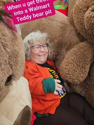 When your friend picks you up and throws you into a Teddy Bear posh pit at Walmart. @jeffvancecomedy  #comedy #comedian #TanyaleeDavis #teddybear #UnstoppableMe 