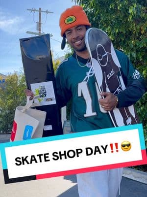 SKATE SHOP DAY IS HERE GO SUPPORT‼️😎💯🛹 #skateshopday #skateshop #skateboardcollector #skatetok #skateboardingisfun 