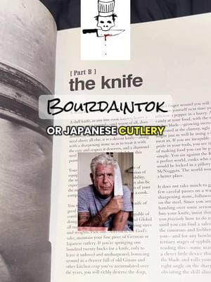 Bourdain on his 🔪 #anthonybourdain #cooksoftiktok #chefsoftiktok #chefsknife 