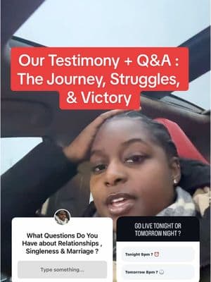 From trials to triumph. Our story is one of faith, resilience, and God’s divine plan! Join us LIVE as we open up about our journey, answer your questions, and share how God has moved in our lives. You don’t want to miss this! Drop your questions below!  #Transparency #Testimony #FaithJourney #chrisitantiktok #fyp #kingdombuilder #faithoverfear #kusudi #couplestiktok #chrisitan #bmt #militaryspouse #womanofGod #deliveranceministry #contentcreators 