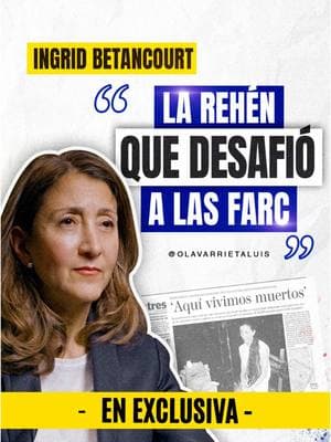 INGRID BETANCOURT: la REHÉN que desafió a las FARC ACCEDE al programa en el link de mi biografía 📲👆🏻   #Entrevista #IngridBetancourt #Colombia #Farc #FYP 