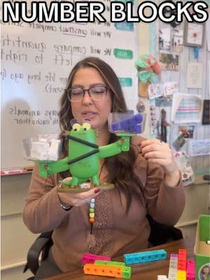 The COOLEST way to teach greater than and less than to my first graders! We always watch Numberblocks so I knew we needed this! They were so excited to have number blocks in real life! 10/10 recommend ⭐️  #teachertok #teachtok #firstgradeteacher #teacher #classroom #firstgrade #numberblocks #hand2mind #firstgrademath #teacherhack #classroomengagement 