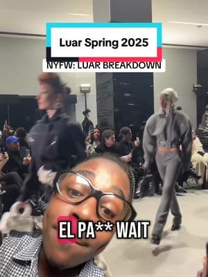 NYFW Luar Breakdown #fashiontiktok #fashiontok #nyfw #tiktokfashionmonth #runwaybreakdown #luar #greenscreen 