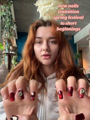 I MADE IT LONGER SO YALL CAN SEE THE NAILS OK 👌 theme transition: spring festival to short beginnings #gelx #naturalnails #gelnails #nailgrowth #rednails #cateye #magneticgel #magneticnails #silver #sparkles #apresgel #apresnails #shortroundnails #longnails #square #oval #unhasgel #nailtransitions #inspo #nailart #heart 