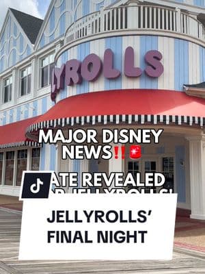 MAJOR DISNEY WORLD NEWS‼️🚨 🌃The final night of operation for Jellyrolls on Disney World’s BoardWalk is April 19th 🌀 The beloved dueling piano bar is hosing a special event that evening to celebrate! And they want YOU to be there! 🎹🎵 And remember, more details are to come on Jellyrolls’ new Orlando location 📍👀 #disneyworld #waltdisneyworld #disneynews #disneyadult #disneyinfluencer #disneytok #disneyupdates #disneynostalgia 