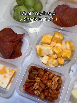 Meal Prep Snack Inspo! 🧀🥜🍇#snacks #mealprep #mealprepping #mealprepping #snackideas #highprotein #highproteinsnacks #snackinspo #snackideas 