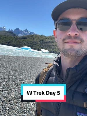 The fifth and final day of our W Trek hiking adventure in Patagonia 🥺. Kayaking was such a fun side adventure that I totally recommend pairing with the hike if you can. They also offer a glacier hike where you can actually hike on Grey Glacier 🫨 #creatorsearchinsights #torresdelpaine #traveldayinmylife #wtrek #patagonia #travelinspo #traveltiktok 