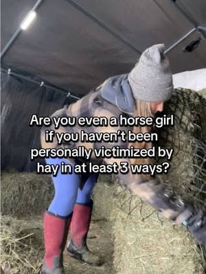 I was stabbed in the foot with a piece of hay that slipped to the bottom of my boot while filming this video. #horsegirlproblems 