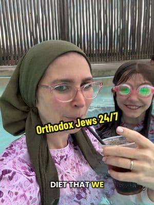 Replying to @Marissa We are Orthodox Jews 24/7, even when we are on vacation. #jewish #vacation #family #swimming #jewishtiktok #kalahari 