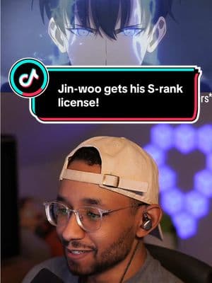 Jin-woo gets his S-rank license! #BlackTikTok #contentcreator #animereactions #anime #sungjinwoo #igris #sololevelingmanhwa #fang 