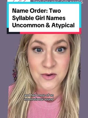 Other endings to explore would be N, M, and ER but they didn’t feel as feminine. #nameswithsteph #babynameconsultant #nameconsultant #popularbabynames #uncommonbabynames #babygirlnames #babynameinspiration #babynames2025 #nameorders  