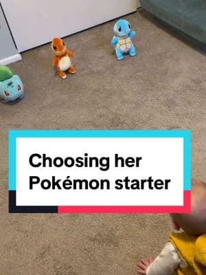 DJ PAMPERS has made her choice and a friend for life ❤️🤍❤️  #djpampers #pokemonstarters #babypokemon #ichooseyou  #charmander #bulbasaur #squirtle #pokemon 