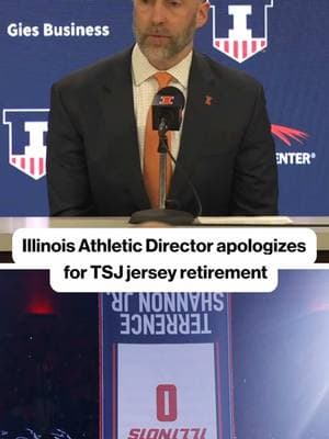 Illinois Athletic Director on upside down jersey 😬 #illinois #tsj #collegebasketball #jersey 