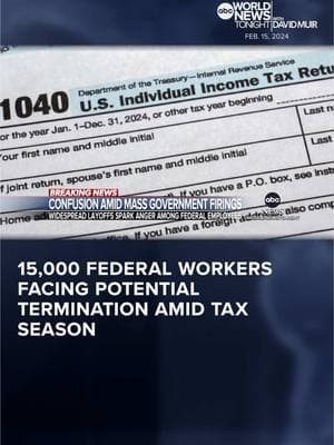 The Trump administration is targeting thousands of workers across more than a dozen agencies, including Veterans Affairs, in its latest move to purge the federal workforce and slash the government’s budget. @Selina Wang reports. #trump #government #firing #abcnews #abcworldnewstonight 