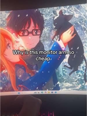 Why is the monitor arm so cheap #HUANUO #monitor #monitorarm 