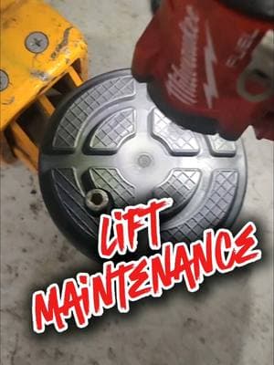 Don't forget to maintain those lifts! #lift #lifts #automotive #mechanic #tech #technician #wrench #automotivetechnician #milwaukee #tool #impact #maintenance #2post #shop #fuel #tools #equipment #fix #repair #DIY #hoist #amazon 