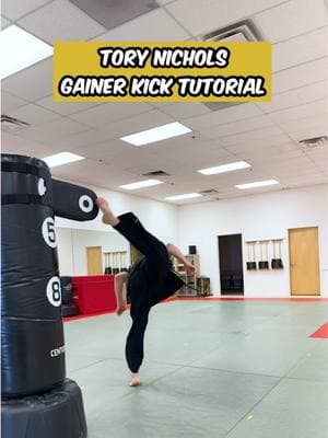 Tory Nichols Gainer Kick Tutorial #taekwondo #tkd #karate #martialarts #cobrakai #cobrakaiseries #torynichols #gainerkick 