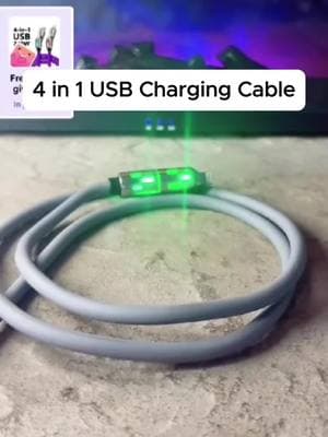 4 in 1 USB charging cable, 4 in 1 USB C Cable, USB type C Cable, cable USB para celular, #usbc #fastcharging #chargingcable #4in1usbcable #charger #typec #fyp #TikTokShop #tiktokshopfinds #tiktokmademebuyit 