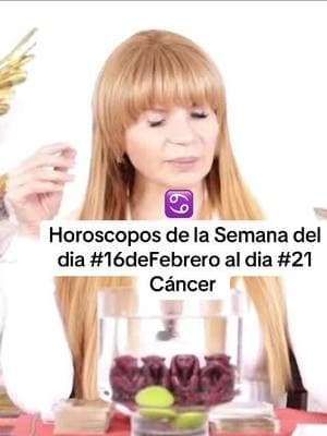 Horoscopos de la Semana del dia #16deFebrero al dia #21DeFebrero para el signo de #cancer #mhonividente #horoscopo #mhonividente13 #horoscope 