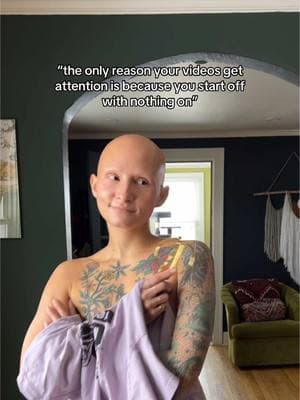 I thought my videos get views because I’m cute and have a cool personality but 🤭 OK user_187539 shout out to @nightmary for this video idea 🫂 #alopecia #mastectomy #bodypositivity #brca1 #selflovejourney #alopeciaawareness #hairlossremedy #alopecialife #bodyimage #brca #baldgirl #bodytransformation #bodyhair #womenempowerment #aestheticflatclosure #fyp 