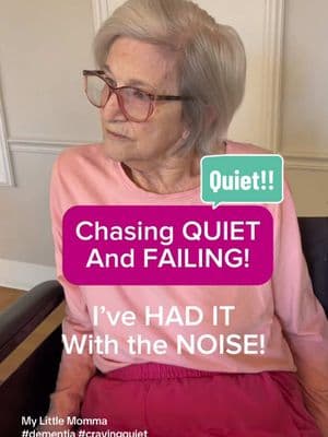 Wowzer! Trying to get away from the noise is an uphill battle when you have no private quiet space to call your own. This clip is a perfect example of searching for quiet, finding quiet and losing quiet! Mom was so much more communicative, focused and expressive. It was beautiful! Linda, thank you so much for the treats! I tried the first with mom and it was a success! Very yummy! And I don’t want to appear unfeeling towards the sweet resident who had difficulty in the end. Thankfully it all worked out but noise is noise no matter the cause! #mylittlemomma #calm #serene #goodsideofdementia #dementia #alzheimers #dementiaawareness #dementiacare #alzheimersawareness #dementiasupport #dementiafriendly #memorycare #memoryloss #caregiver #caregiversupport #seniorcare #elderlycare #homecare #assistedliving #seniorliving #eldercare #elderabuse #nursinghomeabuse #neglect #abuse #hospice #palliativecare #endoflifecare #ombudsman #patientrights #careplanmeeting #family #familyfirst #mymom #mothersoftiktok #daughtersoftiktok #mothersanddaughters #oddbehavior #chaos #choking #privacy #noisey 