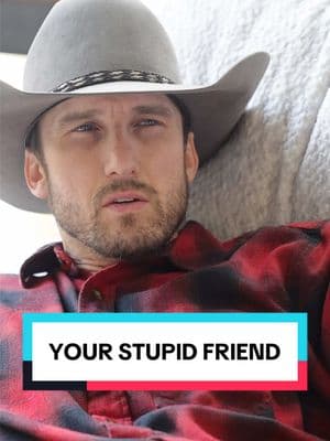 Do you have a “dumb” friend? Thanks for the inspiration @GiGiEats … Also. #Boburnham is insanely talented and it would be amazing to even just have a conversation with him. Agree? #landonashworthdirects #landonashworth #comedysketch #texastot #cowboy #friendship #friendgroup #smartpeople #mensa #conversationwithfriends 