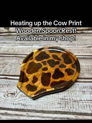 Available in my shop! A perfect kitchen must have!  #western #SmallBusiness #westernboutique #cowboy #cowgirl #cowprint #cow #cowsoftiktok #cows #cowtag #cattle #cattleskull #turquoise #country #countrytiktok #westernshop #morganwallen #countryboy #countrygirl #countrylife #cattletok #westernshop #westernfashion #westernwear #westernjewelry #westernstyle #turquoise #turquoisejewelry #dirtroad #trucktok #resinkeychains #resincow #wristlets #beadedwristlet #cowboy #cowboyboots #cowgirlboots #cowboyshit #countryroads #sunflower #smallbusinesscheck #metalstamped #metalstampednecklace #metalstampedkeychain #metalstampedcowtag #cowtag #cowtagnecklace#punchy #punchywestern #punchycowgirl #metalstampedrings #stampedrings #westernrings #TikTokShop #tiktokshopping #spoonrest #kitchengadgets #kitchen #kitchendecor #kitchenutensils #cowprintkitchen 