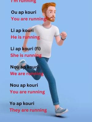 Vèb kouri an anglè #aprannanglè #kouanglè #paleanglais #kreyol #kreyolhaiti #kreyolayisyen #ayititiktok #haitian #haitiantiktok #haitiancreole🇭🇹🇭🇹🇭🇹 #english