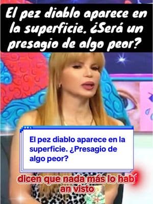 El pez diablo aparece en la superficie. ¿Será un presagio de algo peor? #pez #diablo #superficie #presagio #de #algo #peor #mhoni 