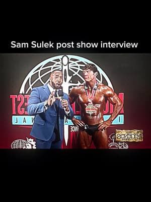 Sam Sulek post show interview. #samsulek #samsulekreal #samsulekeffect #samsulekedit 