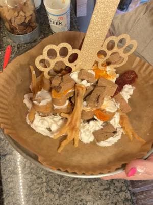 our Zeela’s 7th Birthday! baked her the cake from pancake mix for dogs. I used bone broth and goats milk to make the cake and then for icing. I used pumpkin purée and plain Greek yogurt and doggy treats. She loved it. ##gsdoftiktok##birthdaygirl##graystonefarmsgsd##dogsoftiktok##dogmomlife##birthdaydogcake##happy7thbirthday##zeela