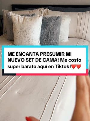 Ahora mi recámara se ve más bonita con este Comforter Set! #comforterset #setdecama #sobrecama #bedroomdesign #bedroomdecor #comforters #homedecor #homesccessories #flashsale #recamarasmodernas 