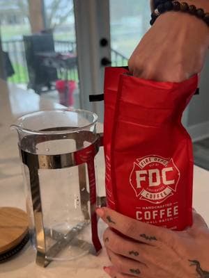 Fire department coffee makes a perfect cup of coffee with a bright and balanced flavor! #firedepartmentcoffee #coffeetiktok #coffeetok #coffeetime 