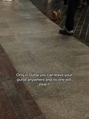 We could never leave our purse anywhere in America without the concern of someone stealing it 😫 #dubai #fyp #purse 