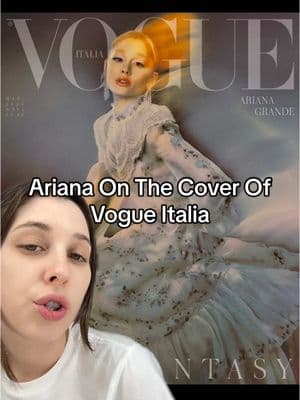 Ariana on the cover of Vogue Italia #arianagrande #vogueitalia #voguemagazine #elizavetaporodina #wicked #oscars #celebritynews #greenscreen 