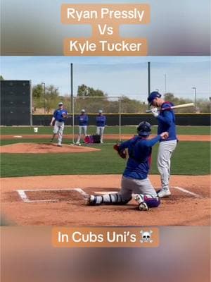 Ex Astro Ryan Pressly pitching to Ex Astro Kyle Tucker #HoustonAstros #Houston #Texas #Astros #Htown #Minute #Maid #Park #Stadium #MinuteMaidPark #Relentless #Baseball #Cubs #ChicagoCubs #KyleTucker #30 #KyleTucker30 #KingTuck #TheKing #RyanPressly #55 #RyanPressly55 