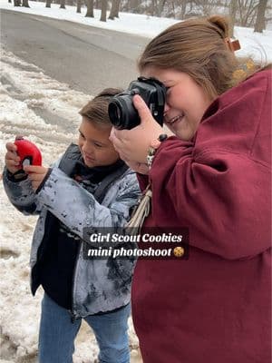 Brb crying every time i look at her bc it’s so fun to see this stage😭🥹 #girlscout #girlscouts #girlscoutcookies #girlscoutcookieseason #godmother #godmom #goddaughter #auntie #childhood #miniphotoshoot #photoshoot #diyphotoshoot #momtog #photoshootideas 