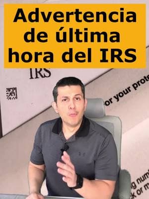 Advertencia de ultima hora del IRS #taxes2024 #taxes2025 #reembolsos