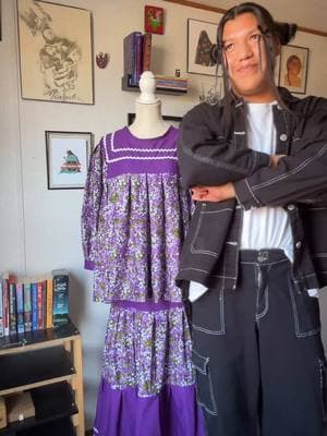 I made this for my mommy 🤍 #fashiontiktok #nativetiktok #sewingtok #apache #apachecampdress #campdress 