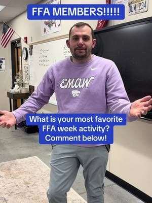 Happy National FFA week from Mr. Fiske to you!! #teacher #fyp #classroom #education #agteacher #ffaweek #highschoolteacher #tiktokteachers #ffaadvisor #agriculture 