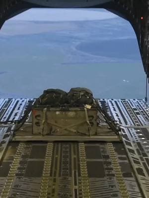 First hand look at a C 17 Globemaster AirDrop of heavy equipment #thatothersmaylive #airforce #CSAR #combatsearchandrescue #marines #navy #trump #war #fyp #coastguard #navy #army #military #ukraine #russia #weather #planes 