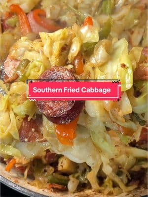 Southern Fried Cabbage 😮‍💨🔥. #southern #friedcabbage #EasyRecipe #comfortfood #DinnerIdeas #lowcarb #healthyrecipes 